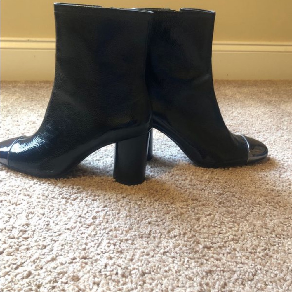 Zara silver toe boots